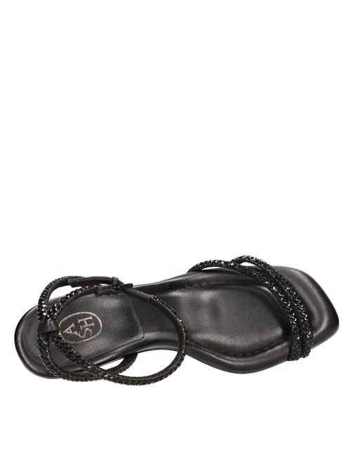Sandali in tessuto e strass ASH | JASMIN NAPPA FOULARDNERO